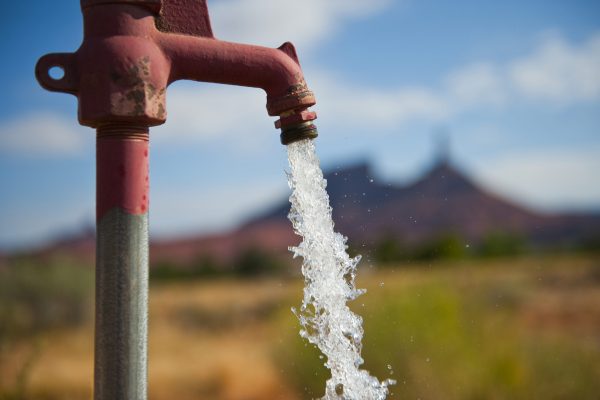 Water Coming From Faucet